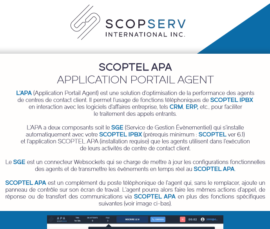 Scoptel apa portail agent